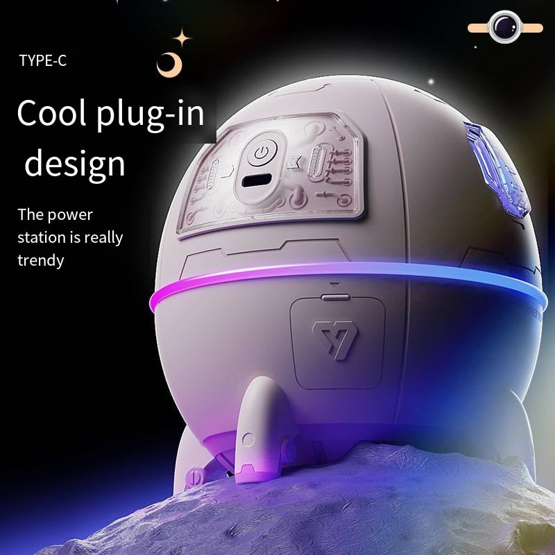 Humidificador de astronauta con luz nocturna y purificador de aire