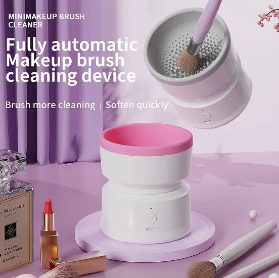 Limpiador automático de brochas de maquillaje