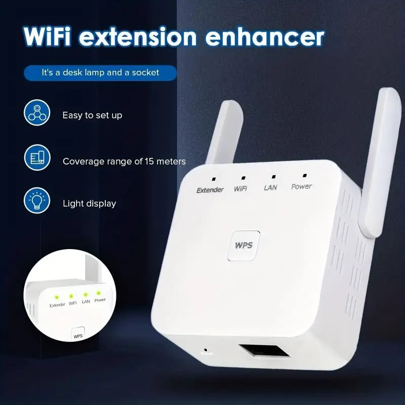 Amplificador y Repetidor de Señal WiFi Inalámbrico para el Hogar