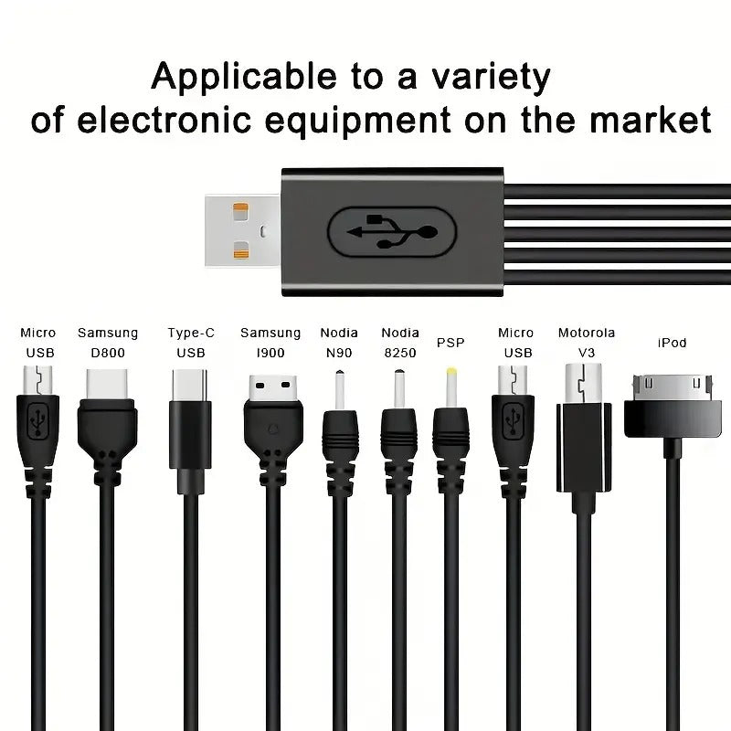 10-in-1 Multi-Functional Fast Charging Data Cable