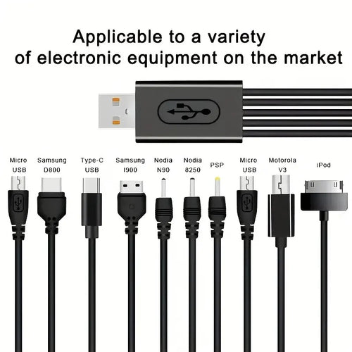 10-in-1 Multi-Functional Fast Charging Data Cable